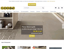 Tablet Screenshot of fliesenprofi.de